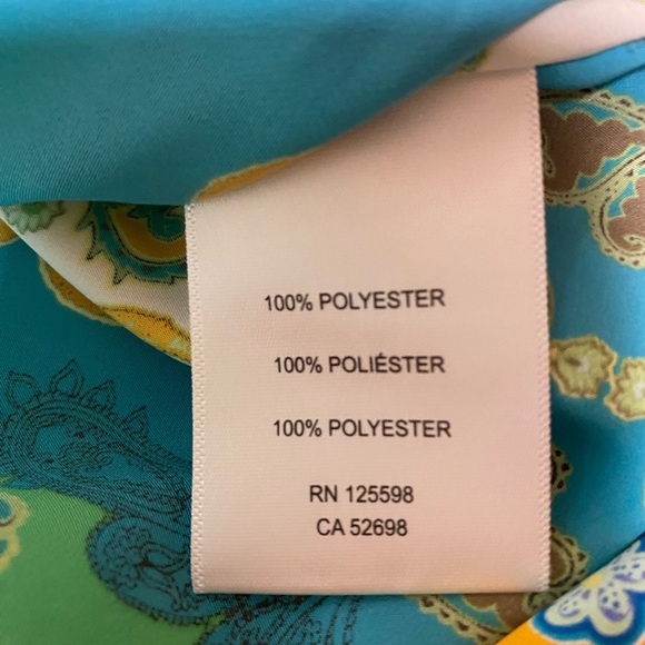 ELLEN TRACY BLOUSE IN LAKE MULTI - SZ XL - NWT - Picture 5 of 7